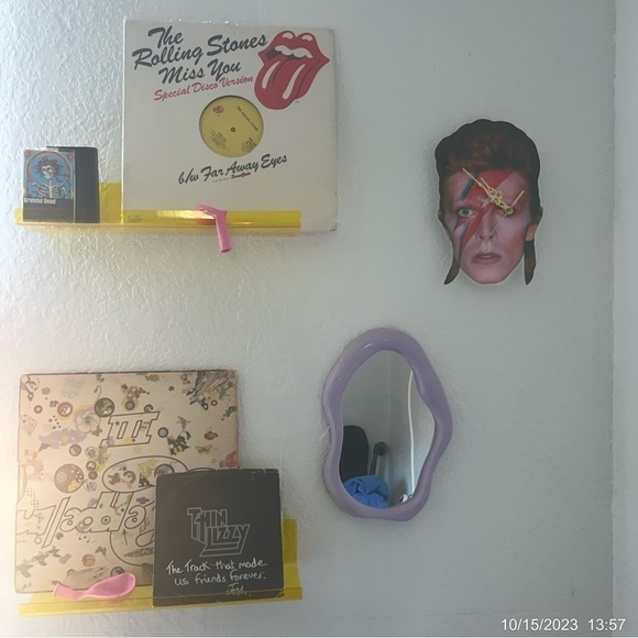 Brand New Wavy Purple Mirror Decor - Picture 3 of 3